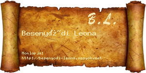 Besenyődi Leona névjegykártya